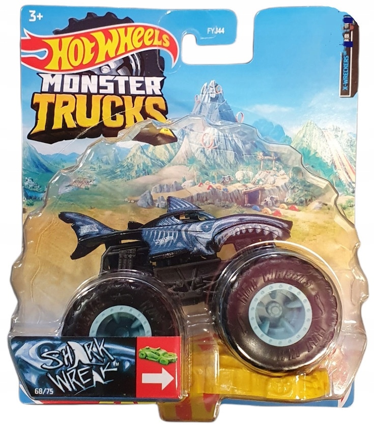 Auto Rekin SHARK WREAK Monster Trucks Hot Wheels
