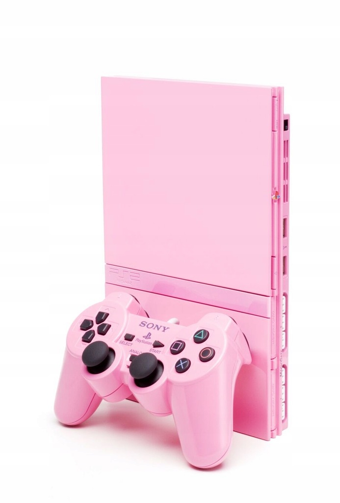 KONSOLA PS2 SLIM PINK RÓŻOWA + ORYG. PAD + KARTA