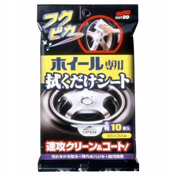 SOFT99 WHEEL CLEANING WIPE 10SZT. (CZYSZCZENIE FEL