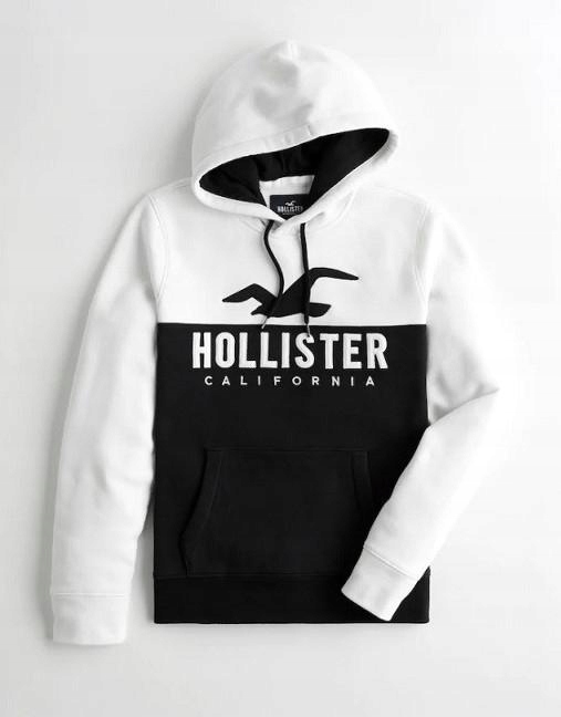 W4E102*HOLLISTER BLUZA Z KAPTUREM MĘSKA LOGO M K00