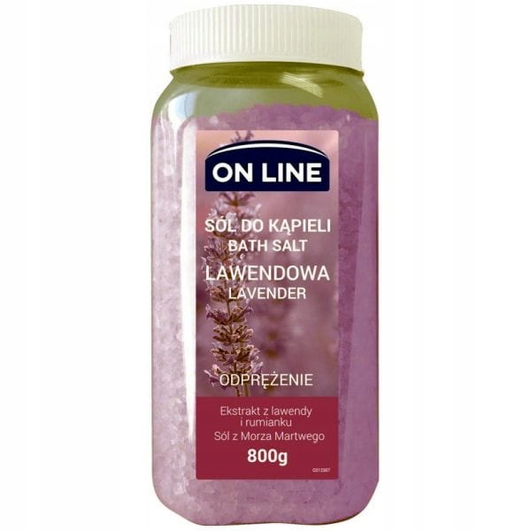 On Line sól do kąpieli lawendowa 800g