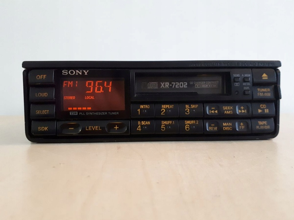 RADIO KASETOWE SONY XR-7202 WYSOKI MODEL DECK