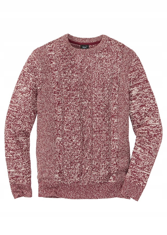 Sweter w warkocze Regula czerwony 44/46 (S) 957863