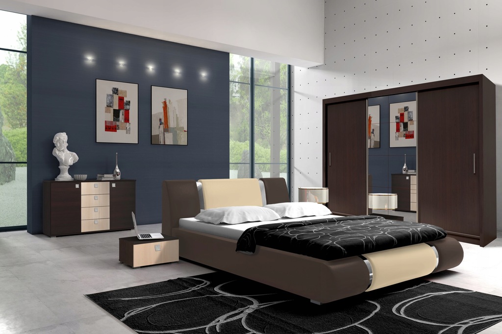 PESO II KOMPLET MEBLI DO SYPIALNI ŁÓŻKO 180X200