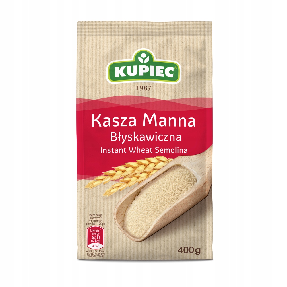 Kupiec Kasza Manna Błyskawiczna 400g