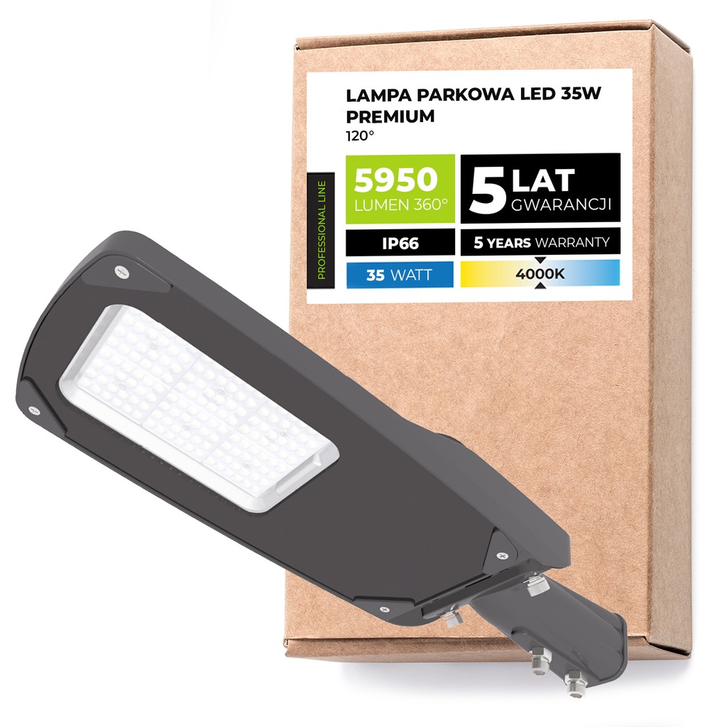 Lampa LED Parkingowa 35W Latarnia Oprawa Parkowa