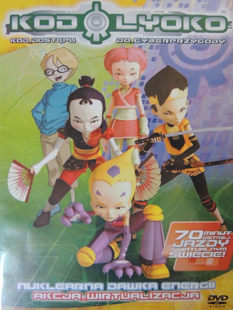 DVD KOD LYOKO AKCJA WIRTUALIZACJA DUBBING PL