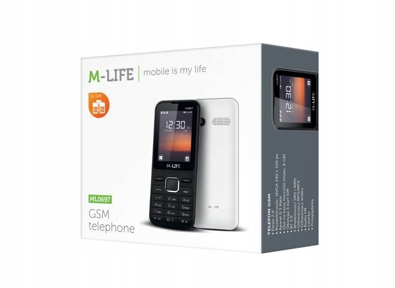 Купить GSM телефон M-LIFE ML600 белый / ML0697W: отзывы, фото, характеристики в интерне-магазине Aredi.ru