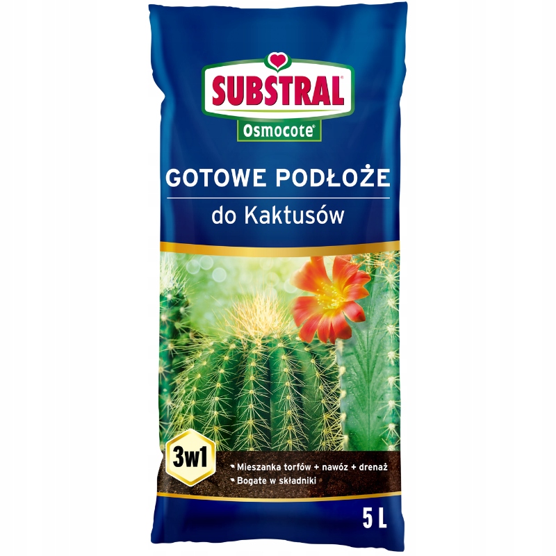 SUBSTRAL OSMOCOTE ZIEMIA DO KAKTUSÓW 5L