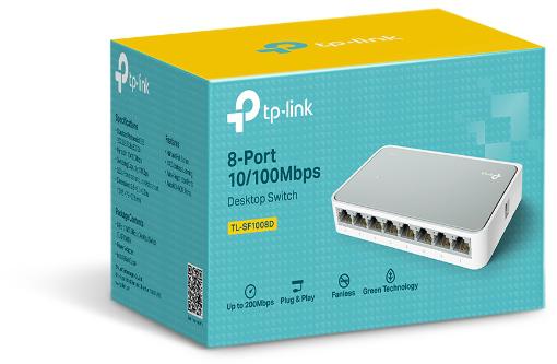 Купить КОММУТАТОР TP-LINK TL-SF1008D 10/100 Мбит/с LAN, 8 ПОРТОВ: отзывы, фото, характеристики в интерне-магазине Aredi.ru