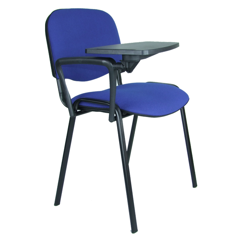 Krzesło konferencyjne z pulpitem niebieskie
