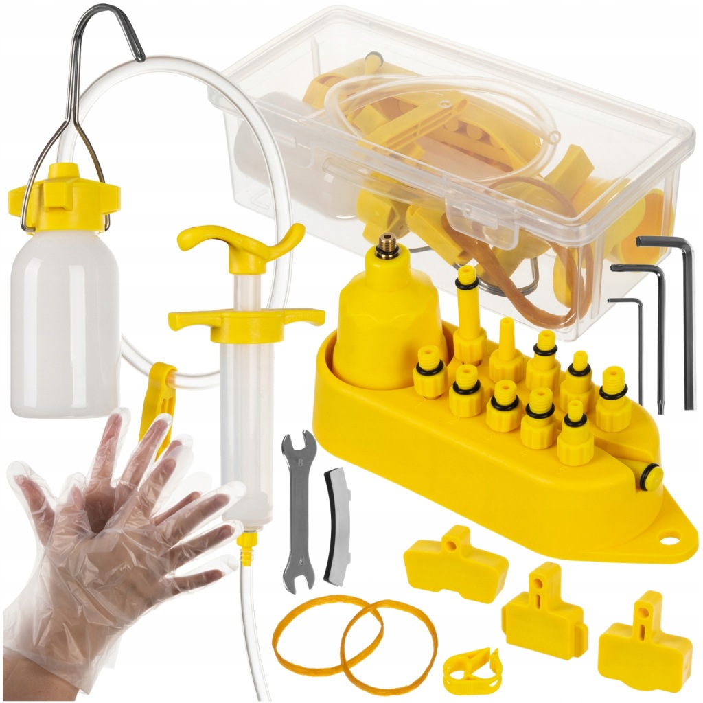 Zestaw do Odpowietrzania Hamulców Rowerowych Układu Hamulcowego Duży + Etui