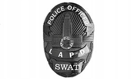 FOSCO - Odznaka Police Officer LAPD SWAT - Czarny
