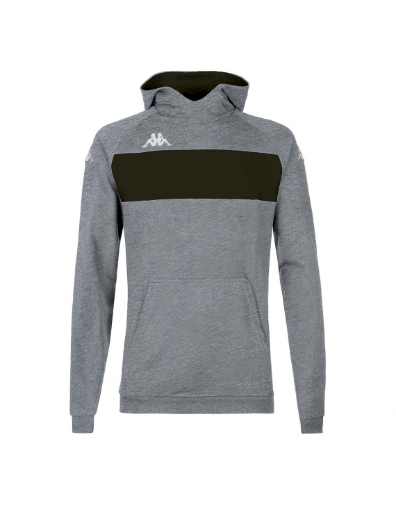 Bluza z kapturem Kappa Daccio szaro-czarna rozmiar L