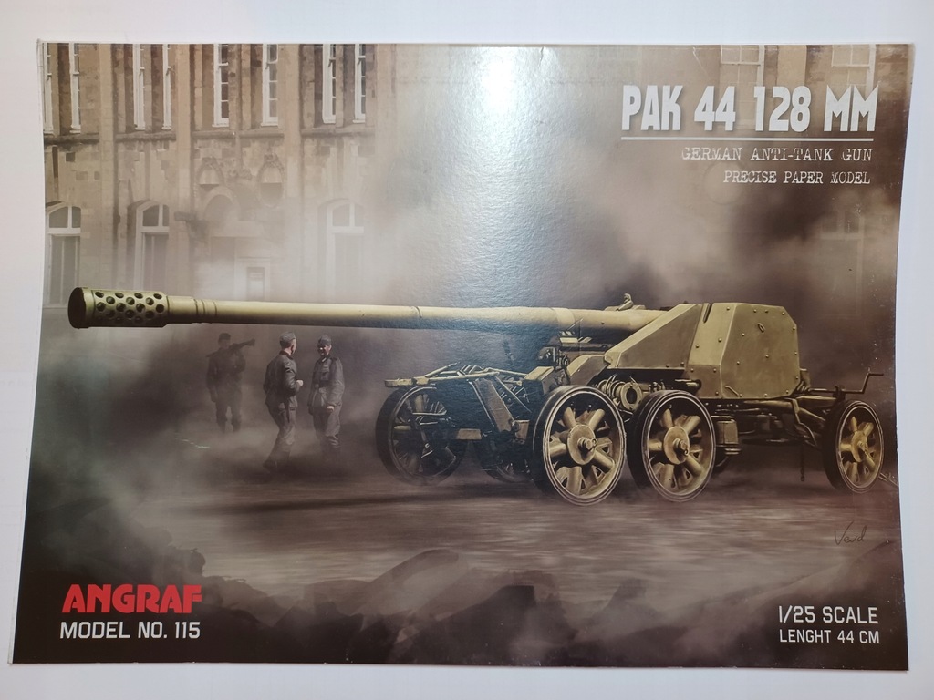 Купить Немецкая противотанковая пушка PAK 44 128 мм 1:25 ANGRAF: отзывы, фото, характеристики в интерне-магазине Aredi.ru