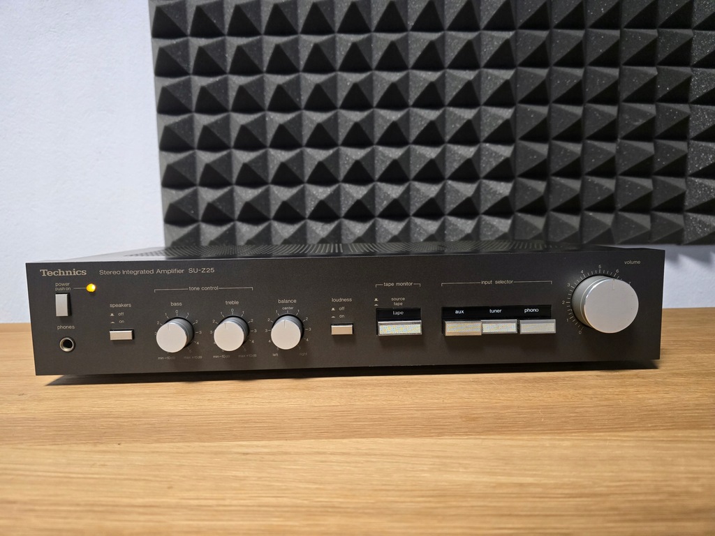 TECHNICS SU-Z25 WZMACNIACZ STEREO PIĘKNY STAN VINTAGE UNIKAT GRAFITOWY
