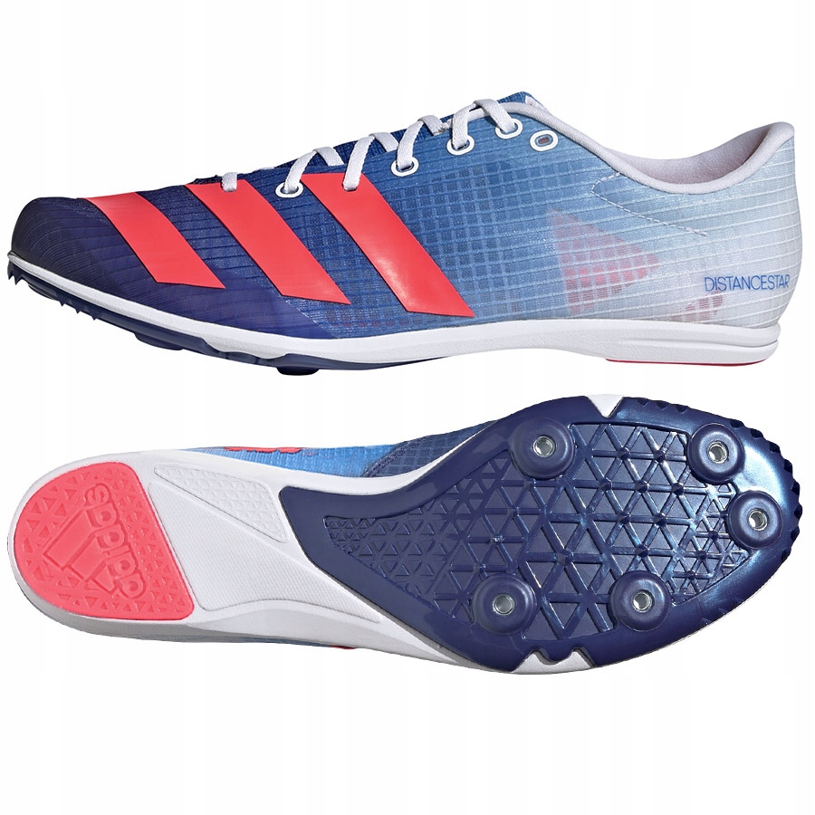 Buty kolce adidas Distancestar GY0946 39 1/3 niebi