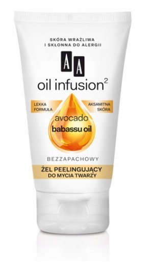 AA OIL INFUSION ŻEL PEELINGUJĄCY DO MYCIA TWARZY