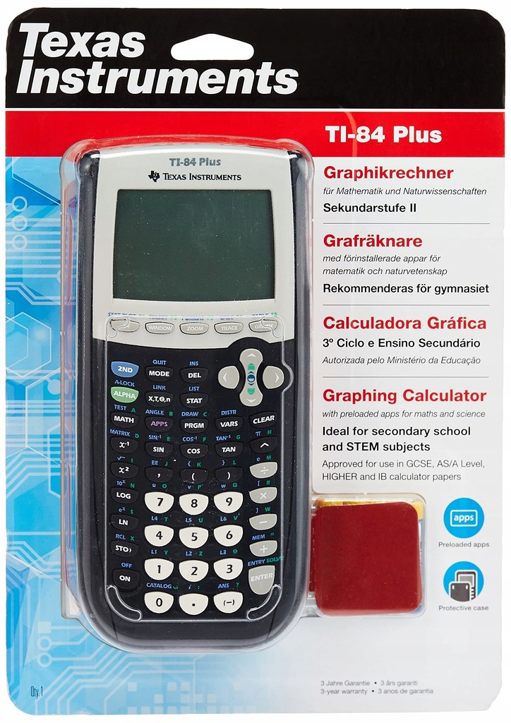 Kalkulator naukowy Texas Instruments 1 Texdr TI-84 Plus _OPIS