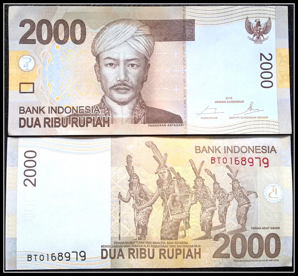 Banknot Indonezja 2000 Rupii 2016r. UNC-