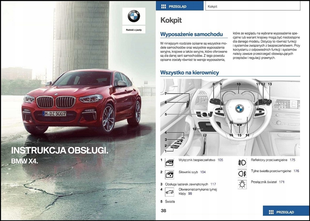 INSTRUKCJA OBSŁUGI BMW X4 G02 20182020 PL 8900786612