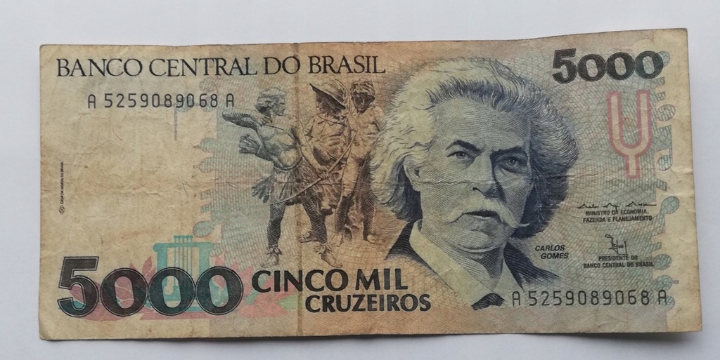 Brazylia 5000 cruzeiros