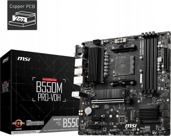 Купить Материнская плата MSI B550M PRO-VDH 4DDR4 AM4: отзывы, фото, характеристики в интерне-магазине Aredi.ru