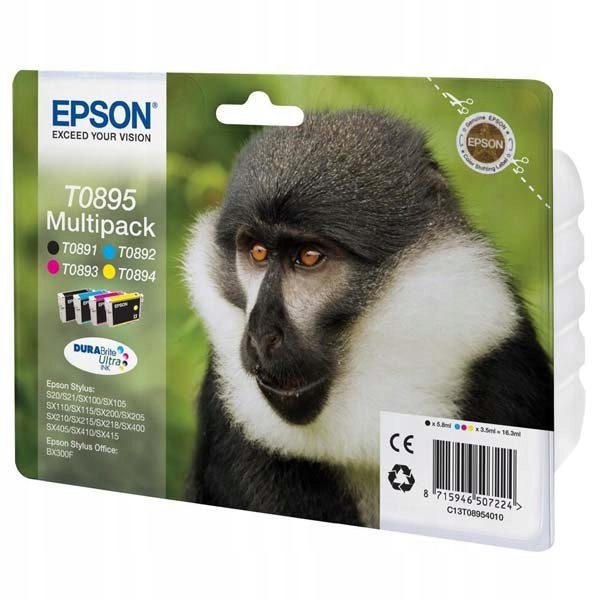 Epson oryginalny ink / tusz C13T08954010, CMYK, 3x