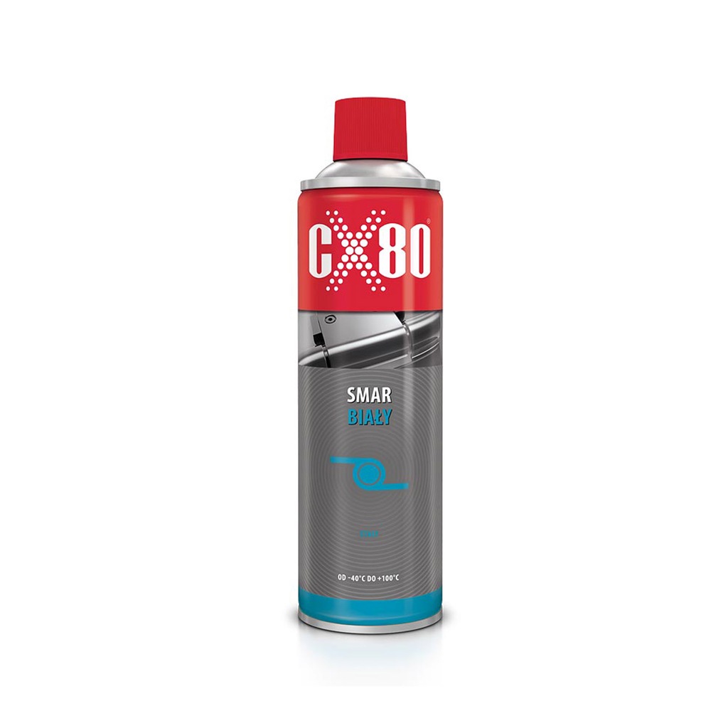 CX-80 WHITE GREASE SPRAY SMAR BIAŁY 500ML