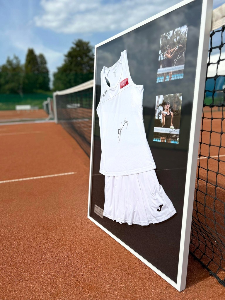MAGDA LINETTE - STRÓJ WIMBLEDON 2023 + PODPISY - 14156459793