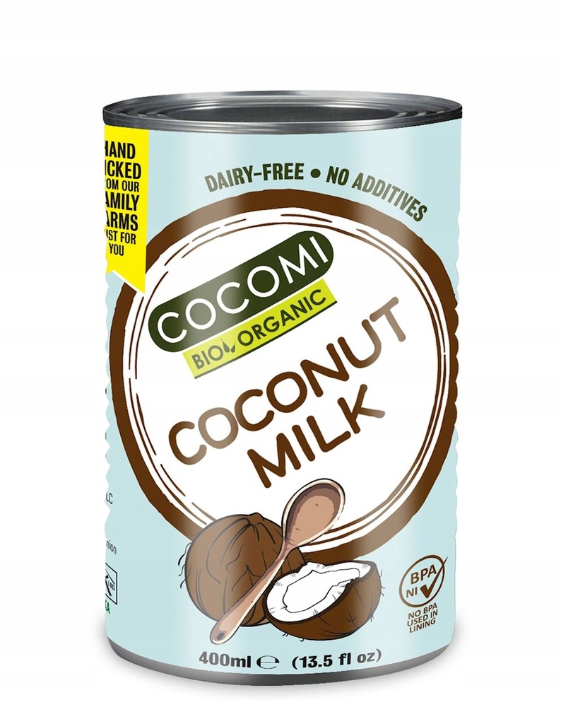 NAPÓJ KOKOSOWY BEZ GUMY GUAR BIO 400 ml COCOMI