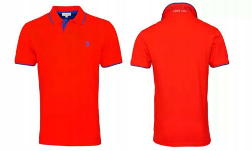 U.S. Polo Assn. Koszulka Męska Polo XL czerwona