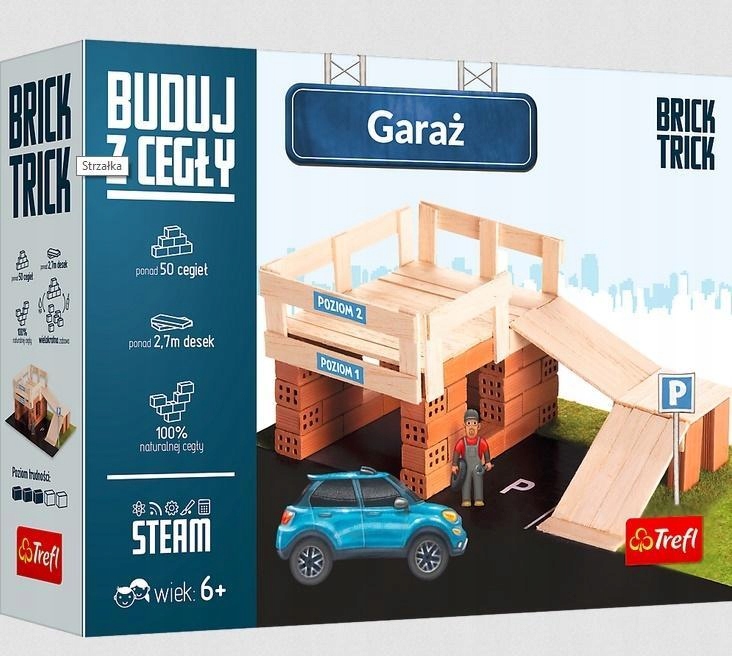 BRICK TRICK - BUDUJ Z CEGŁY GARAŻ TREFL, TREFL