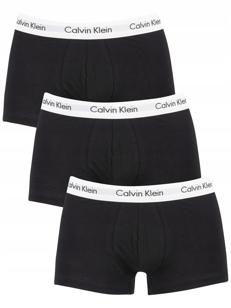 CALVIN KLEIN 3-pack MĘSKIE BOKSERKI CZARNE - S