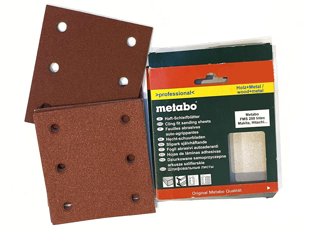 METABO 25-638 papier ścierny mieszany do szlifierek otwory 115x140mm 10szt