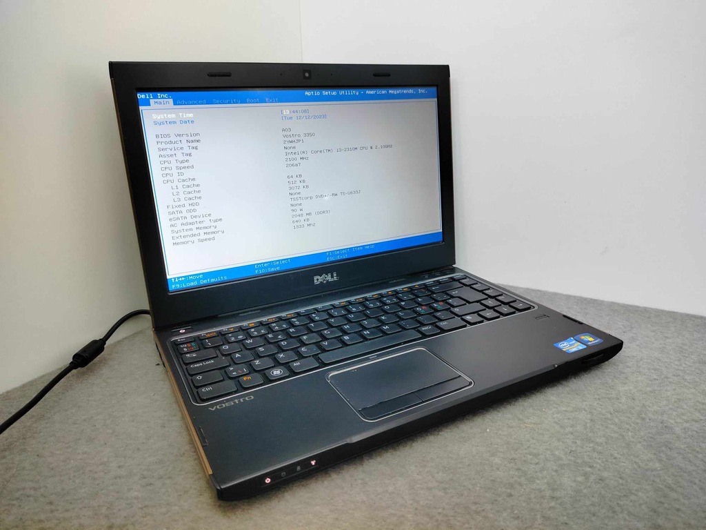 OUTLET Laptop Dell Vostro 3350 14" i3-2310M 0GB sprawny/na części #34