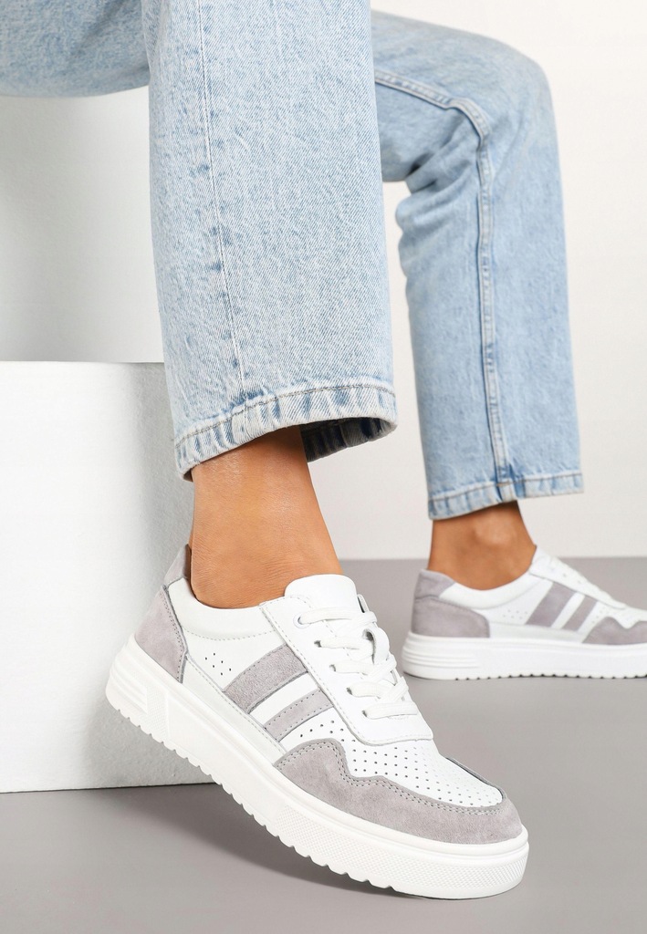 Renee Biało-Szare Sneakersy damskie 37