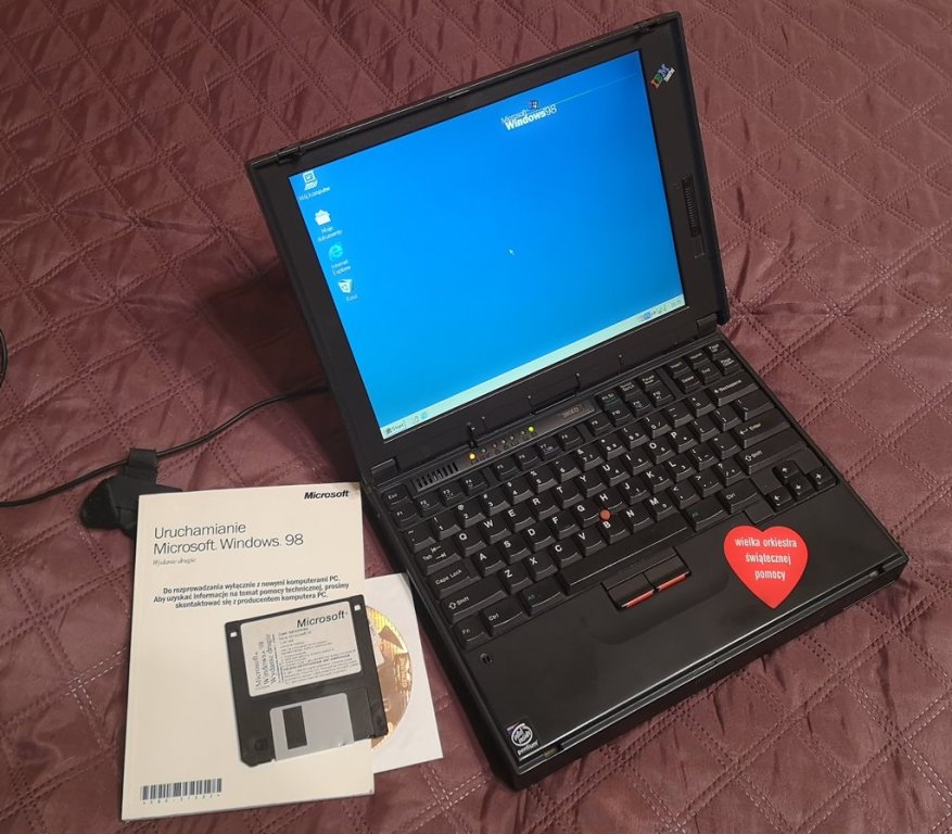 jedyny, oryginalny laptop IBM ThinkPad 380 unikat