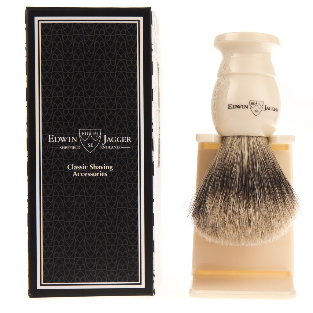 Edwin Jagger Ivory pędzel do golenia Best Badger