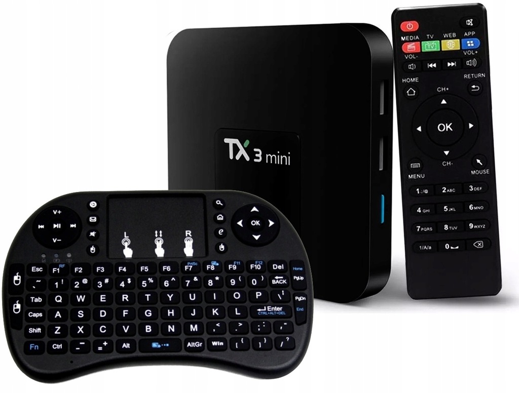 TV BOX TX3 MINI 1G/8G S905W ANDROID 7.1 CZARNY