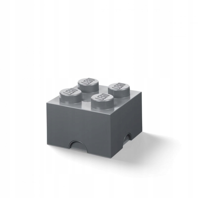 Pojemnik klocek LEGO Brick 4 (Ciemnoszary)