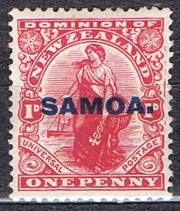 Kol.bryt. Samoa, 1914* opis.