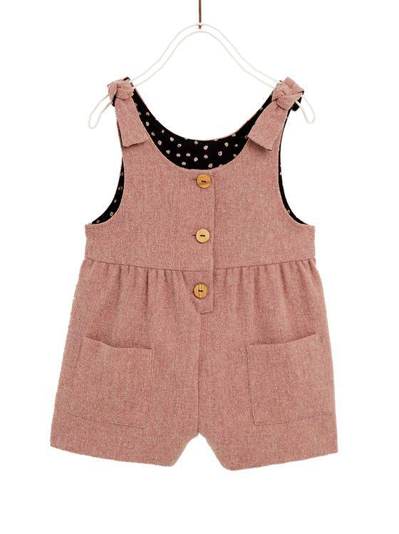 P9D076 ZARA BABY_ME1 RÓŻOWY KOMBINEZON GUZIKI_74CM