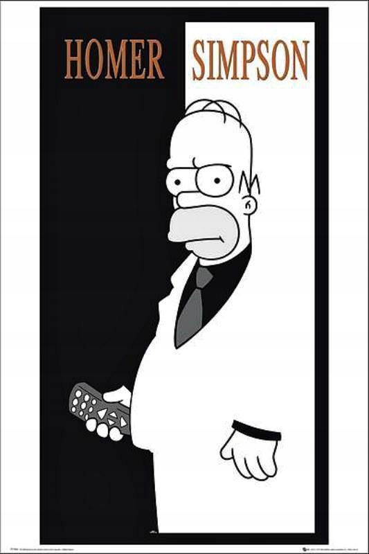 The Simpson: Homer Scarface - Plakat 61x91,5 cm