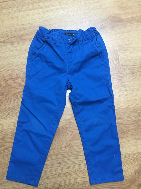 Spodnie eleganckie niebieskie RESERVED 98