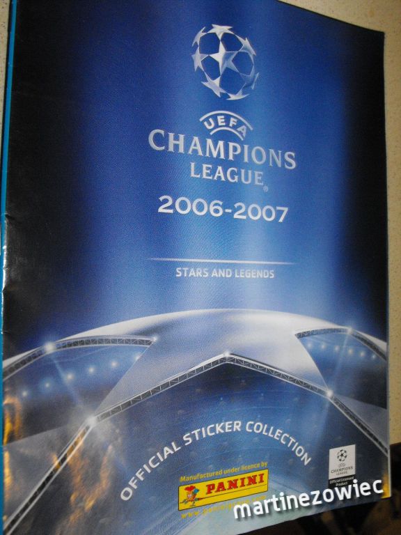 UEFA Champions League 2006-2007 Panini album NOWY