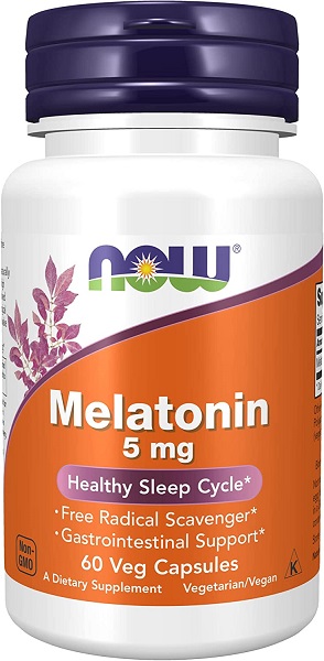 MELATONIN 5 60 kapsułek NOW FOODS