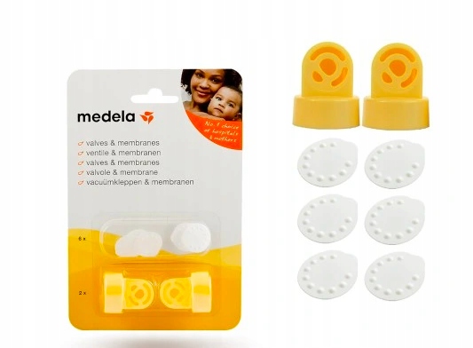 Medela 2 Zaworki + 6 Membranek do Laktatora ZESTAW