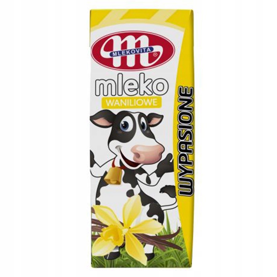 Mleko UHT Wypasione o smaku waniliowym Mlekovita,