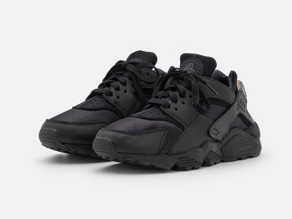 Nike AIR HUARACHE UNISEX - Sneakersy niskie czarne 45,5